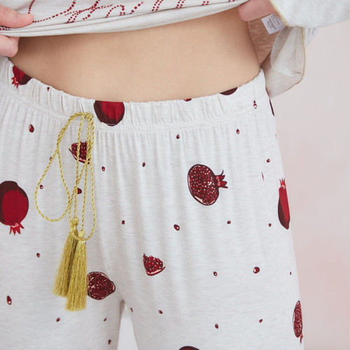 Пижама Arya Женская Печатная 12550 XL Бежевый