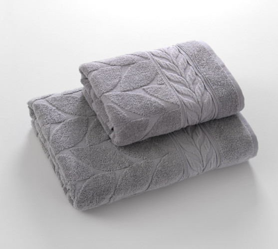 Полотенце Comfort Life (Текс-Дизайн) "Совершенство светло-серый", для ванной, 70x140, махровая ткань (СврСс7014050)