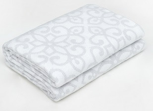 Одеяло  Vladi, 140x205, байковое (04/ IRIS 140х205 бел-дым)