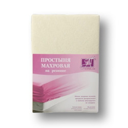 Простыня AlViTek (АльВиТек), 200x200, махровая ткань, на резинке (ПМР-МО-200)