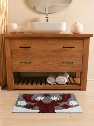 Коврик Arya Home "Qual", для ванной, 50x80, хлопок (8680943222381)