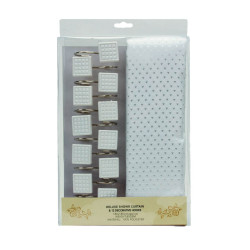 Шторы Для Ванны Arya 180X180 Celeste Белый