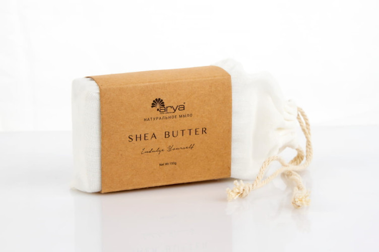 Мыло Arya с Ароматом 150 гр Shea Butter Белый