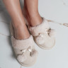 Тапочки Arya Женские Pompom, 39 Бежевый