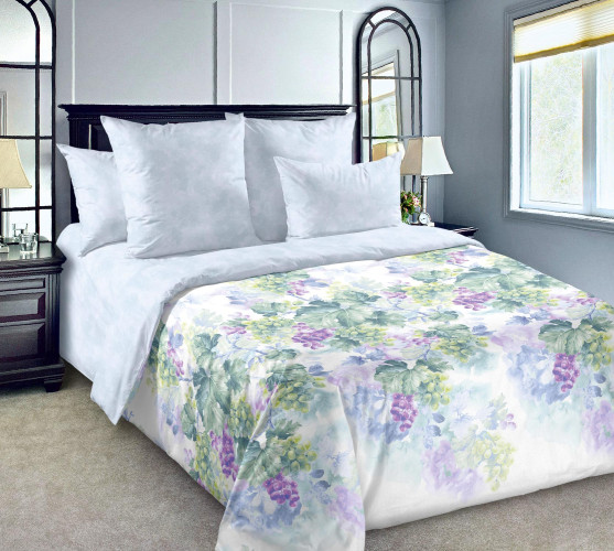 Простыня Королевское искушение (Текс-Дизайн) "Виноградная лоза компаньон 4", 180x200, сатин, на резинке (Р114Н1207707)