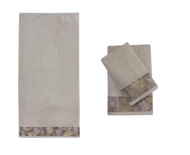 Полотенце Roseberry "DIRITTO Beige towel", банное, 70x140, хлопок (DIRITTO Beige towel-1998)
