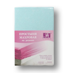 Простыня AlViTek (АльВиТек), 200x200, махровая ткань, на резинке (ПМР-Г-200)