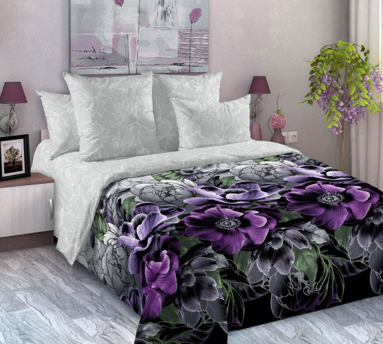 Постельное белье Королевское искушение (Текс-Дизайн) "Тишина ночи 1", евро, перкаль (4250ПН660651)