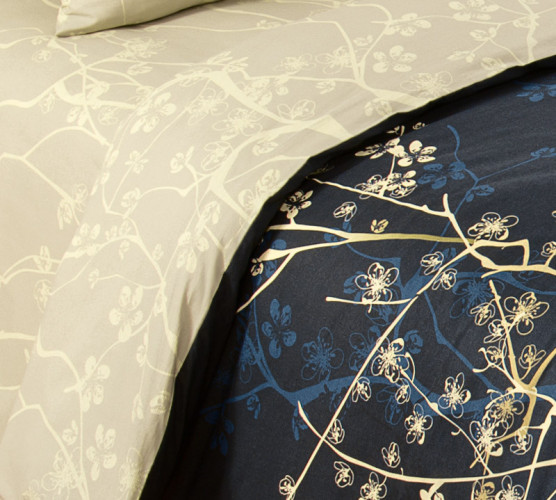 Постельное белье Королевское искушение (Текс-Дизайн) "Легкое дыхание 1", 1.5-спальный, перкаль, на молнии (1276ЧН203831)