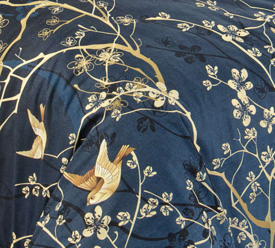 Постельное белье Королевское искушение (Текс-Дизайн) "Легкое дыхание 1", 1.5-спальный, перкаль, на молнии (1276ЧН203831)