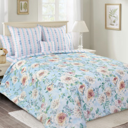 Постельное белье Королевское искушение (Текс-Дизайн) &quot;Белая роза 4&quot;, 1.5-спальный, сатин, на молнии (1840Н206714)