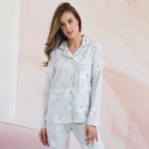 Пижама Arya Женская Печатная 12445 L Бледно-Зеленый