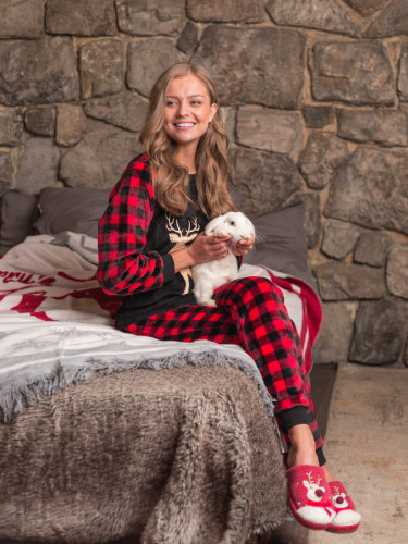 Пижама Arya Женская Wellsoft Deer XL Красный