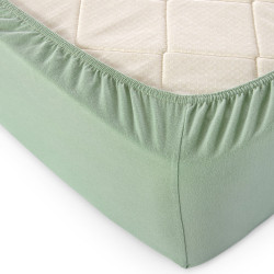 Простыня Текс-Дизайн "Оливковый", 120x200, трикотаж, на резинке (ш120200олив)