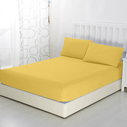 Простыня Текс-Дизайн "Горчица", 120x200, трикотаж, на резинке (Р511Тгор)