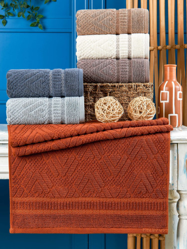 Набор полотенец PHILIPPUS "SPACE", 50x90, махровая ткань, 6 шт (PHILIPPUS-12072)