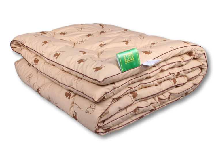 Одеяло теплое AlViTek (АльВиТек) "САХАРА-Стандарт", 200x220, верблюжья шерсть, стеганое (ОТВ-22)