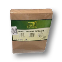 Простыня AlViTek (АльВиТек), 90x200, поплин, на резинке (ПР-ПО-Р-090-КОФ)