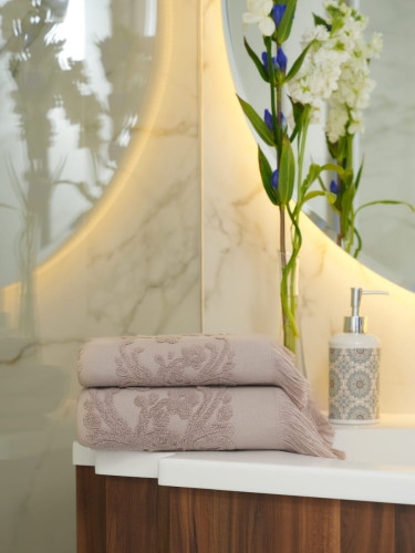 Полотенце Arya Home "Isabel Soft", пляжное, 100x150, махровая ткань (8680943041012)