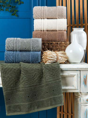 Набор полотенец PHILIPPUS "ASEL", 50x90, махровая ткань, 6 шт (PHILIPPUS-12078)