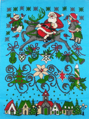 Набор полотенец вафельных Valtery "НОВОГОДНЯЯ СКАЗКА", 50x60, хлопок, 3 шт (0678-1-1498)