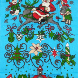 Набор полотенец вафельных Valtery "НОВОГОДНЯЯ СКАЗКА", 50x60, хлопок, 3 шт (0678-1-1498)