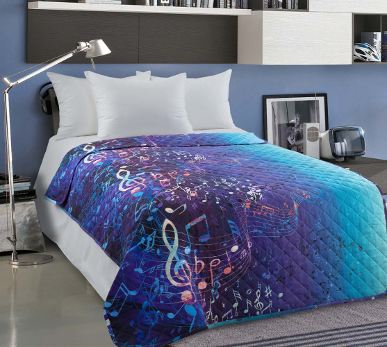 Покрывало Королевское искушение (Текс-Дизайн) "Плейлист 1", детское, 110x140, перкаль, стеганое (П11014209851)