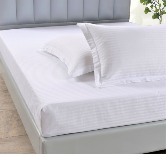 Простыня Valtery "PRST-R-21", 180x200, сатин, на резинке (PRST-R-21-1475)