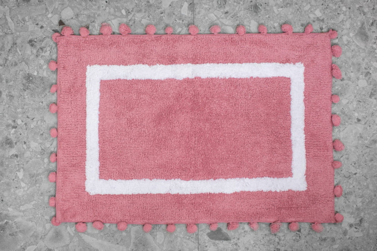 Коврик Arya Home "Pompom", для ванной, 60x90, хлопок (8680943108494)