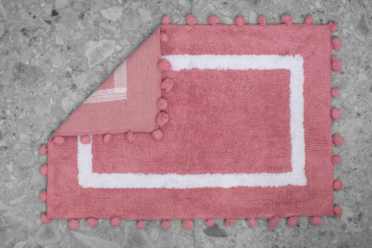 Коврик Arya Home "Pompom", для ванной, 60x90, хлопок (8680943108494)