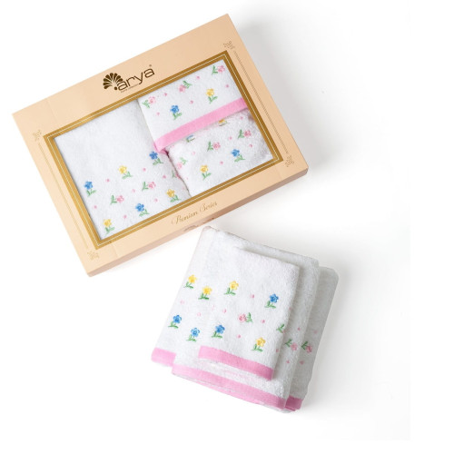 Набор полотенец Arya Home "Hedi", подарочные, 30x50, 50x90, 70x140, хлопок, 3 шт (8680943110176)