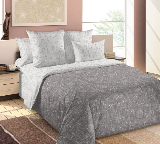 Декоративная наволочка стеганая Белиссимо (Текс-Дизайн) "Изгиб компаньон 1", 40x40, бязь (Н44СП206631)