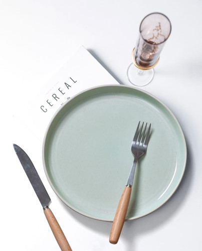 Набор глиняных тарелок Arya Stoneware 4 пр. 21,2x2,8x15,7 см Мятный