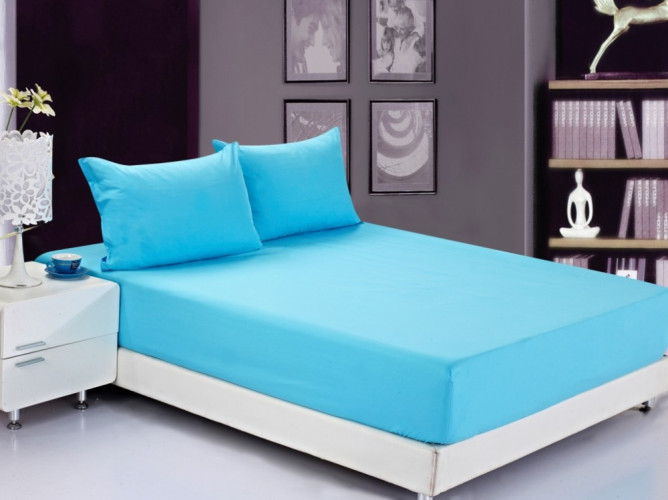 Простыня Valtery, 140x200, джерси, на резинке (L-1786)