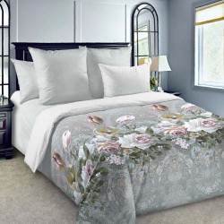 Постельное белье Королевское искушение (Текс-Дизайн) &quot;Букет чувств 1&quot;, 1.5-спальный, перкаль, на молнии (1276ЧН661191)
