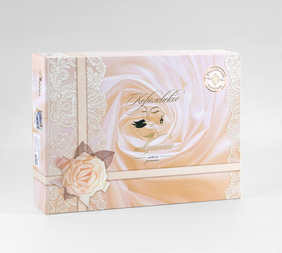 Постельное белье Королевское искушение (Текс-Дизайн) "Ежевичная пастила", евро макси, страйп-сатин, на молнии (8326WЯ1712)