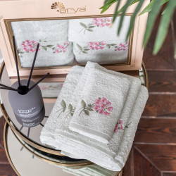 Набор полотенец Arya Home "Mira", подарочные, 30x50, 50x90, 70x140, хлопок, 3 шт (8680943110183)