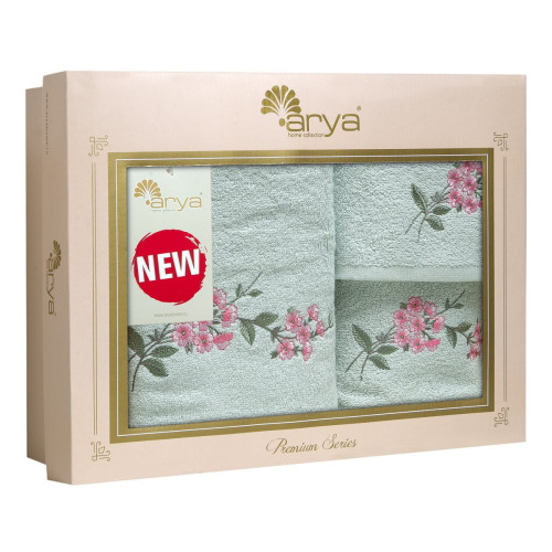 Набор полотенец Arya Home "Mira", подарочные, 30x50, 50x90, 70x140, хлопок, 3 шт (8680943110183)