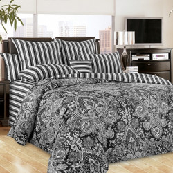 Постельное белье Королевское искушение (Текс-Дизайн) "Пейсли 14", 2-спальный, сатин, на молнии (3339Н2010714)