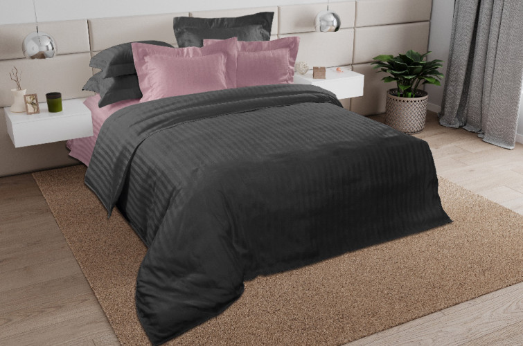 Постельное белье Королевское искушение (Текс-Дизайн) "Роки роуд", евро, страйп-сатин, на молнии (4326WЯ1703рр)