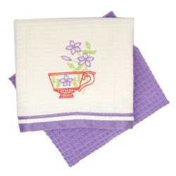 Набор полотенец Arya Home "Provense 1 B", кухонные, 40x60, махровая ткань, 2 шт (8680943074522)