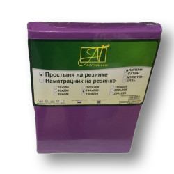 Простыня AlViTek (АльВиТек), 90x200, поплин, на резинке (ПР-ПО-Р-090-ЧЕР)