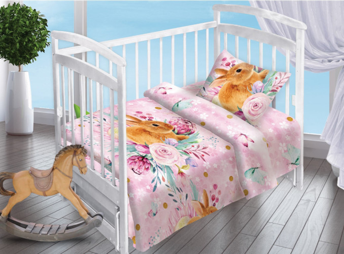 Постельное белье Valtery "Весенний зайка", детский, поплин (16163-1635)