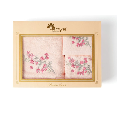 Набор полотенец Arya Home "Adelie", подарочные, 30x50, 50x90, 70x140, хлопок, 3 шт (8680943110190)