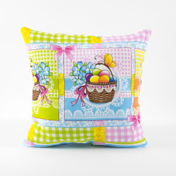 Подушка декоративная Текс-Дизайн &quot;Декоративная подушка Воскресенье 1&quot;, 40x40, рогожка, холфит (Д4040200971)