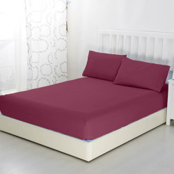 Простыня Текс-Дизайн &quot;Винный&quot;, 140x200, трикотаж, на резинке (Р512Твин)