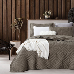 Покрывало Valtery &quot;PPL&quot;, 240x260, полиэстер (PPL-23 Dark Coffee-2141)