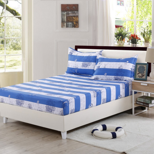 Простыня Valtery "PRPP-14", 90x200, поплин, на резинке (PRPP-14-1783)