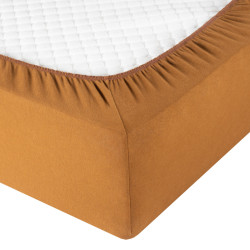 Простыня Valtery "PT brown", 180x200, трикотаж, на резинке (PT brown-1369)