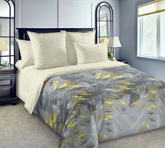 Постельное белье Королевское искушение (Текс-Дизайн) "Солнечные птицы 3", 2-спальный, сатин, на молнии (3339Н660123)